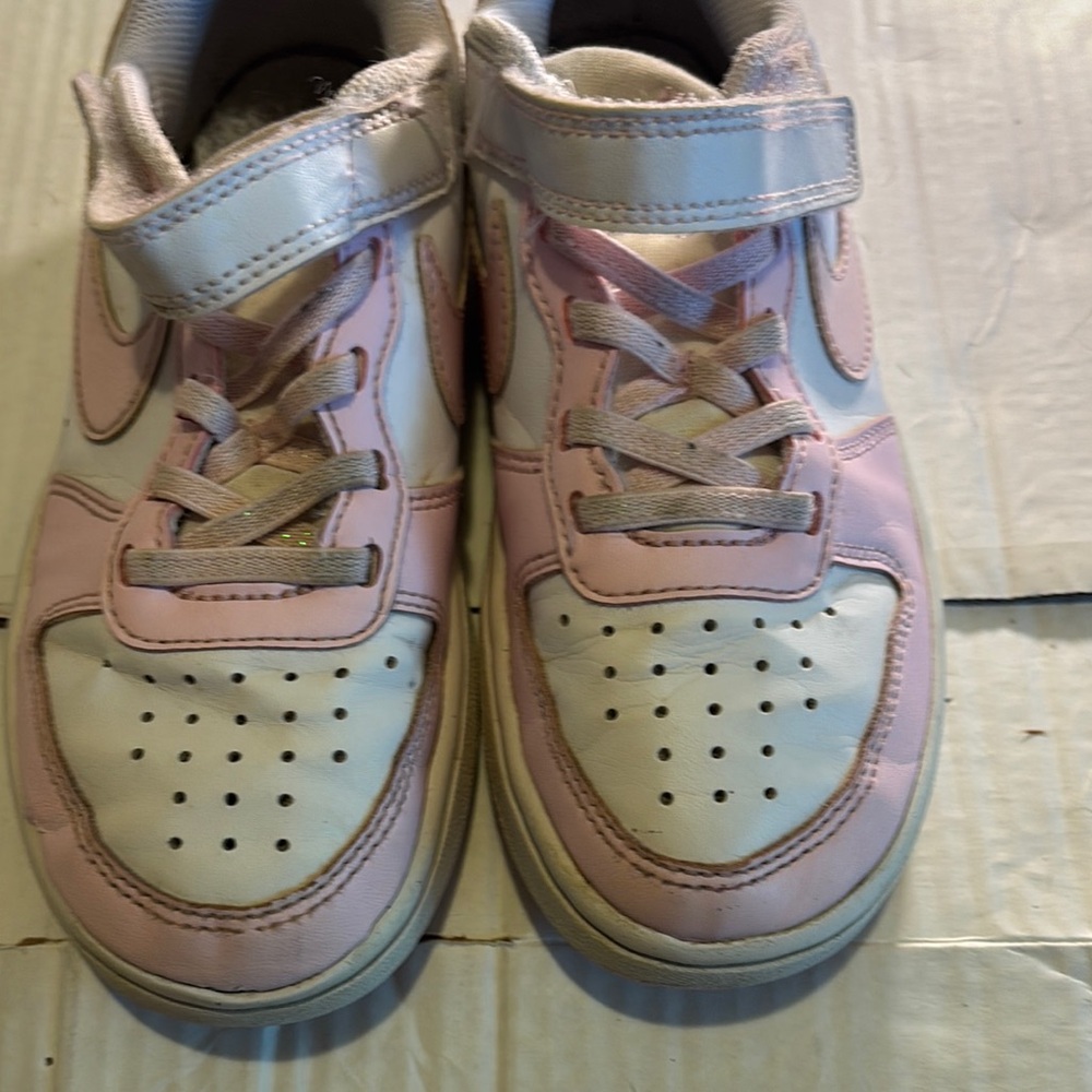 Kids Pink and White Sneakers